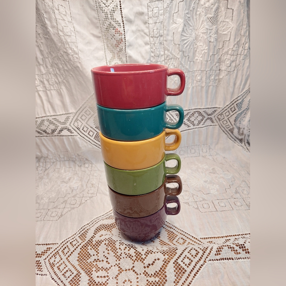 Colorful Ceramic Mug Set